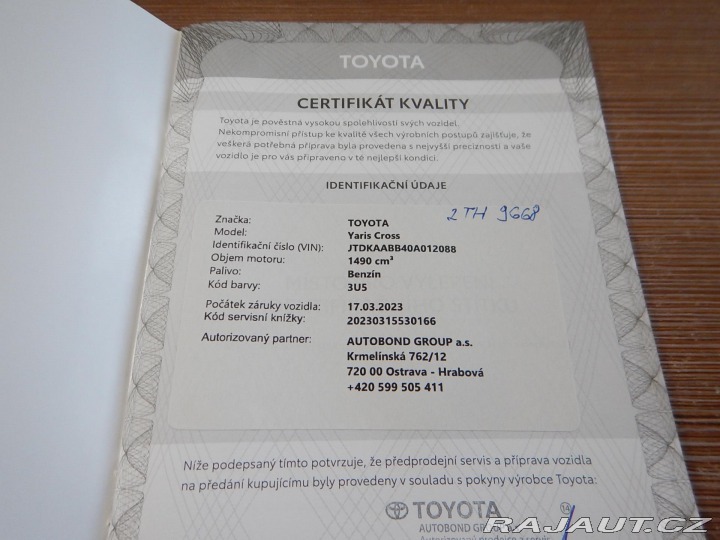 Toyota Yaris Cross 1.5 VVTi KOMFORTTECH 2023