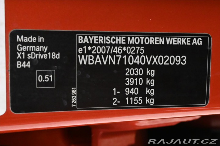 BMW X1 2,0 d 105 kW sDrive Nové 2012
