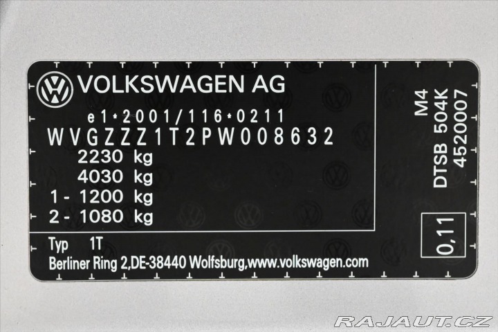 Volkswagen Touran 2,0 TDI 110kW DSG Záruka 2023