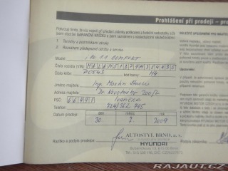 Hyundai i10 1.1, ČR, 1. MAJ. 2009
