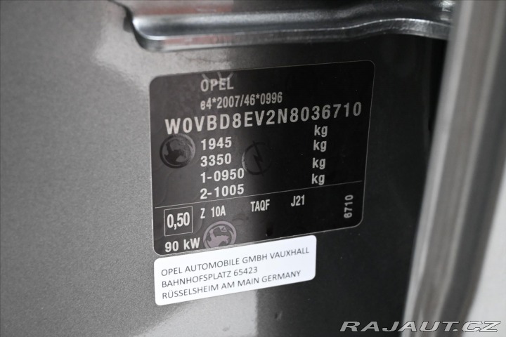Opel Astra 1,5 CDTi 90kW Park. Kamer 2022