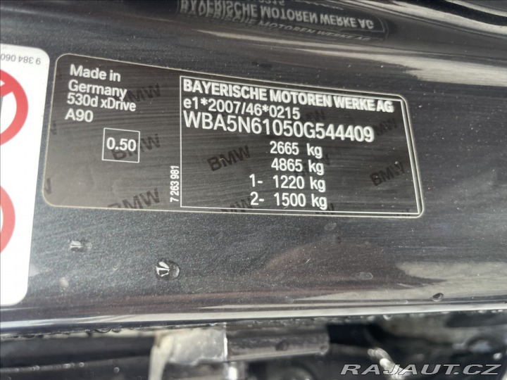 BMW 5 3,0 GT 190kw 530d M-Paket 2016