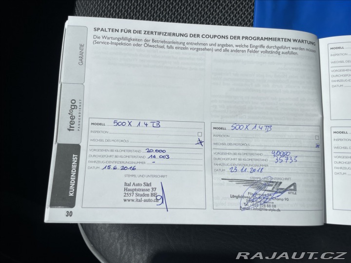 Fiat 500X 1,4 i 103kw Klima ESP odp 2015