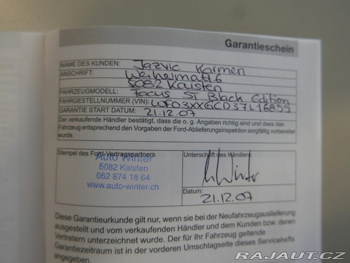 Ford Focus 2,5 ST Black Edition 2007
