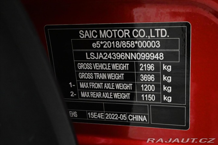 MG Ostatní modely EHS 1,5 TGI PHEV 119kW AT Zár 2022