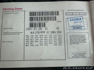 Škoda Octavia RS 2,0TDI 125kw DSG 2012