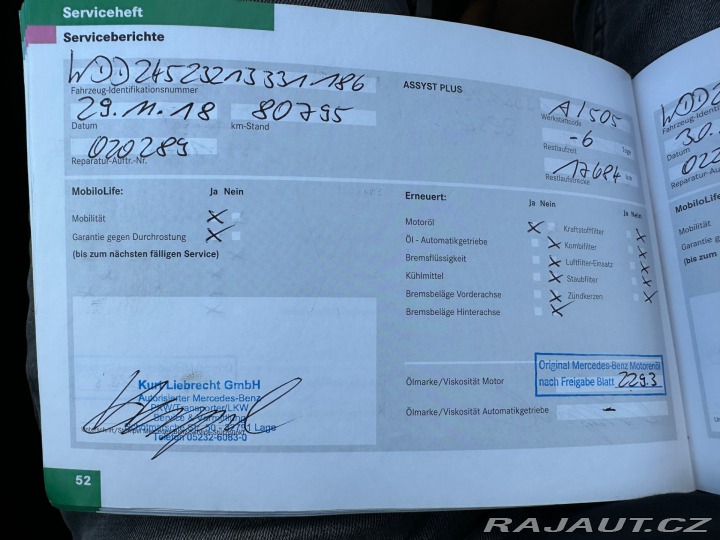 Mercedes-Benz B 1.7i 85kw 2008