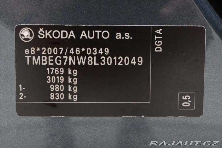 Škoda Scala 1,6 TDI 85 kW DSG Ambitio 2020