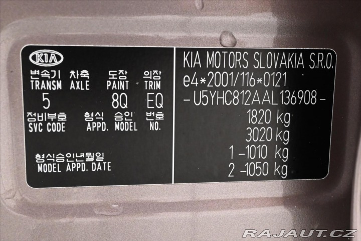 Kia Ceed 1,6 CVVT 92 kW TAŽNÉ 2010