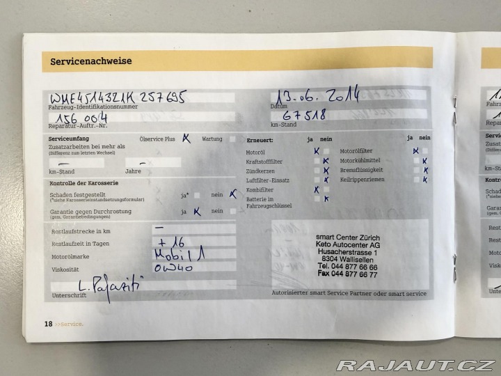 Smart Fortwo 1,0 62kW Cabrio kůže REZE 2009