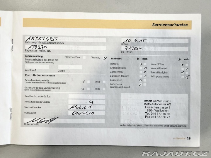 Smart Fortwo 1,0 62kW Cabrio kůže REZE 2009