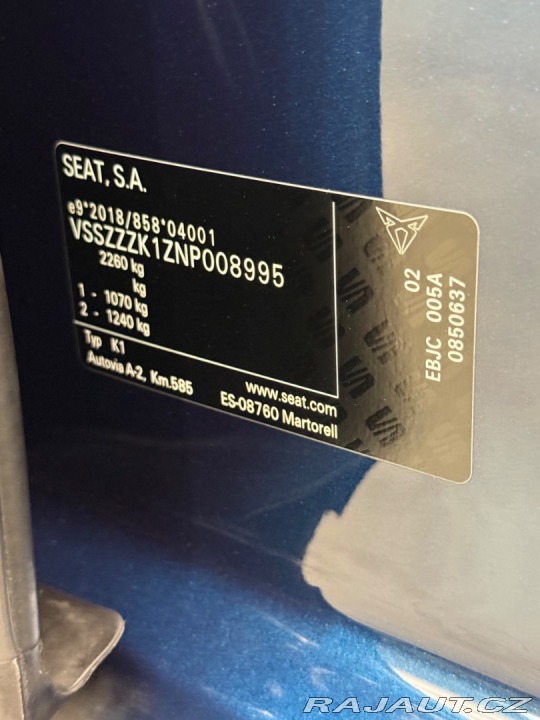 Cupra Born 58 kWh 150 kW (204k) ACC 2022