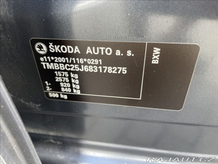 Škoda Fabia 1,4 i 16V Klima ESP servi 2008