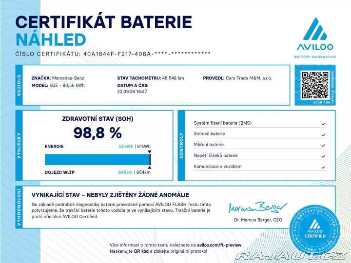 Mercedes-Benz EQE 500 AMG 4MATIC SoH 98,8% 2023