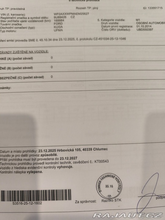 Ford Kuga Prodám 1800