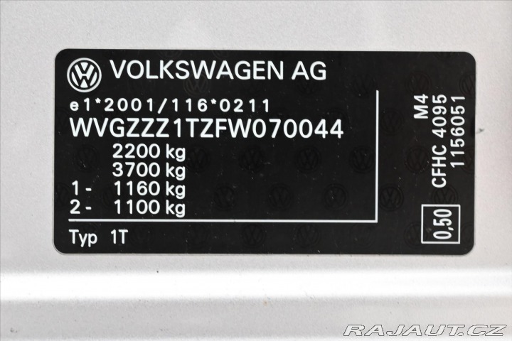 Volkswagen Touran 2,0 TDI 103 kW DSG Comfor 2015