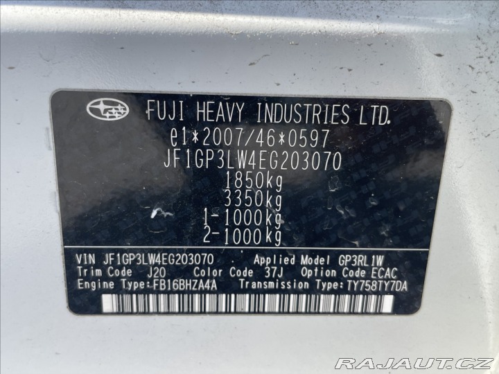 Subaru Impreza 1,6 i 84kw AWD Euro5 serv 2014