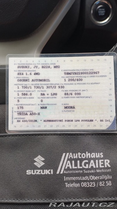Suzuki SX4 S-Cross 1,6 VVT 4×4 LPG, 113 ti 2014