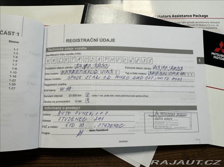 Mitsubishi Space Star 1,2 71PS Invite A/T 2022
