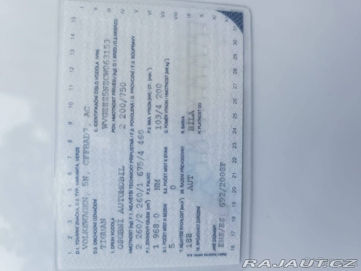 Volkswagen Tiguan 2,0 Prodám 2012