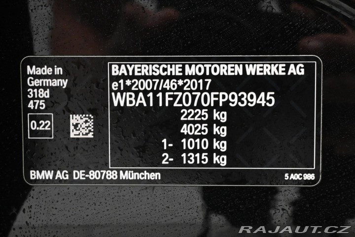 BMW 3 2,0 318d Facelift Záruka 2023
