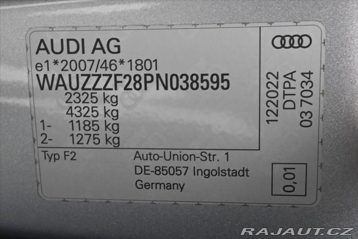 Audi A6 2,0 TDI 150kW QUATTRO Zár 2023