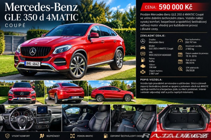 Mercedes-Benz GLE 3,0 350 d 4MATIC Coupé 1800