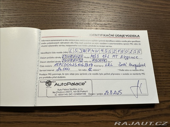 MG MG3 1,5 116PS Elegance 2025