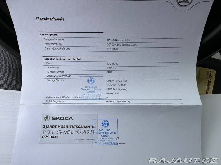 Škoda Octavia Scout 2.0Tdi 135Kw DSG 2015