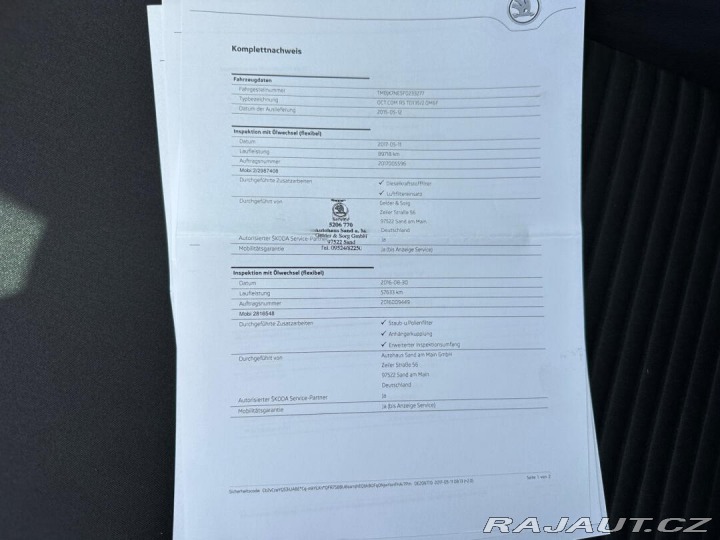 Škoda Octavia RS 2,0TDI 135Kw 2015