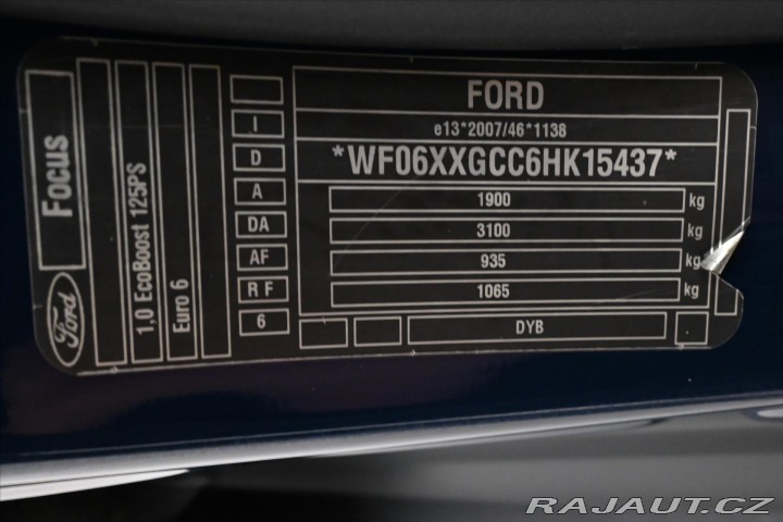 Ford Focus 1,0 EcoBoost 92 kW TAŽNÉ 2017