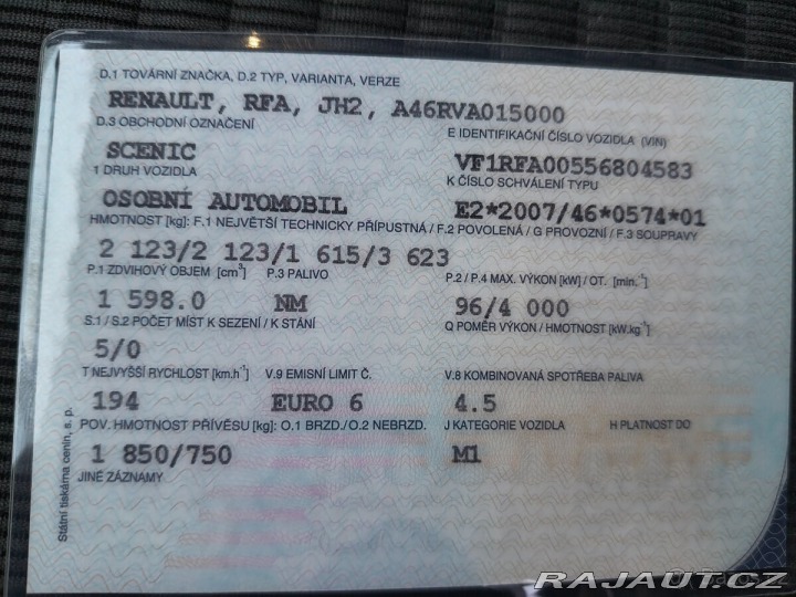 Renault Scénic 1,6 dci 96.Kw 2017